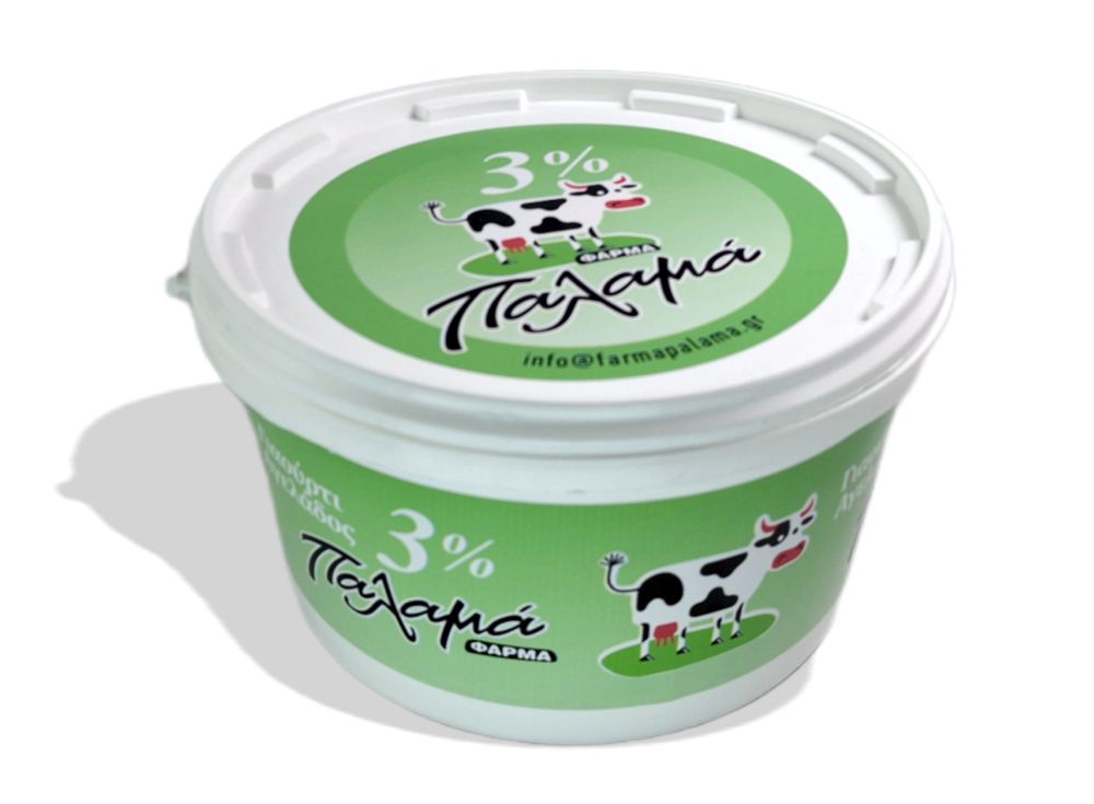 Γιαούρτι αγελάδος 3% Φάρμα Παλαμά